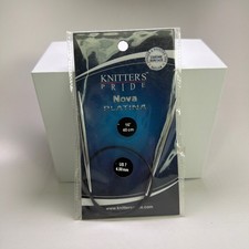 Knitter's Pride Nova Platina 16" Fixed Circular Knitting Needles US 7 4.5mm 