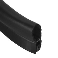 Car Door Weather Stripping 3.2FT, 16mm x 30mm with Top Bulb Fit 2 to 4mm Edge