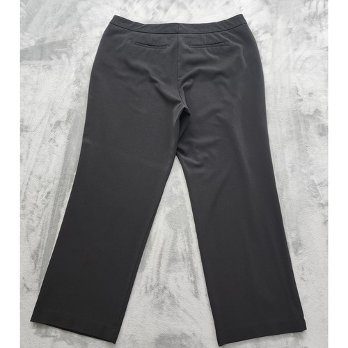Charter Club Woman High Rise Dress Pants Size 18W Black Straight Leg Stretch - Picture 3 of 12