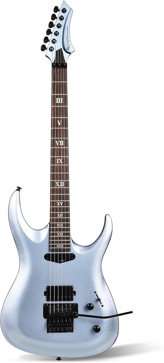 Leo Jaymz Tsunami Electric Guitar Blue HH 24F Mahogany Maple