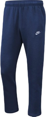 Nike Men's NSW Open Hem Club Pant, Midnight Navy/White, Small, MSRP $60