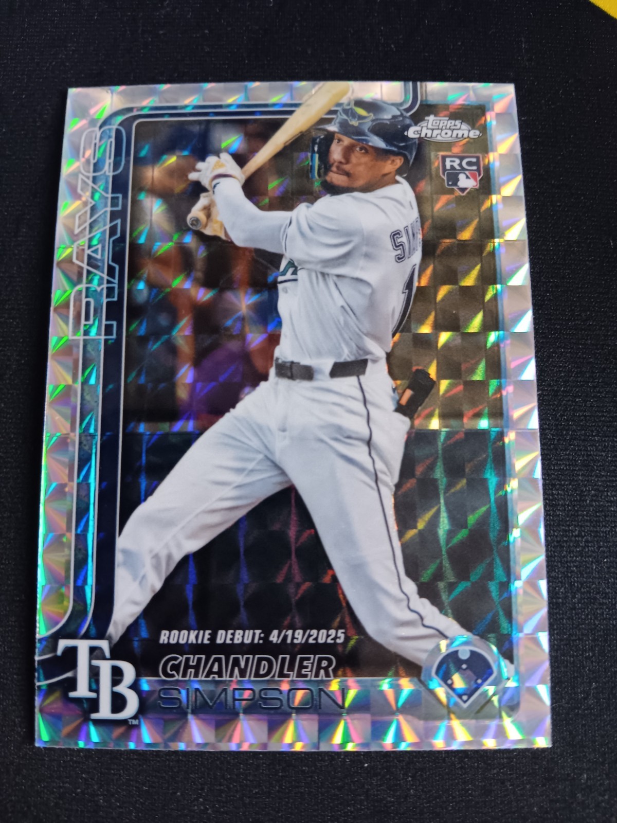 2025 Topps Chrome Update Chandler Simpson RC Geometric Refractor #USC17 Rays