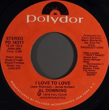 Al Downing - I Love To Love / I'm Just Nobody, 7