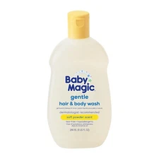 Baby Magic Gentle Hair & Body Wash - Tear-Free, Soft Powder Scent, 9 Fl Oz