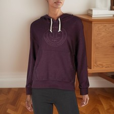 Champion Womens Soft Cotton Adjustable Drawstring Hoodie Purple Size S NWT