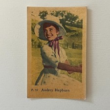 Audrey Hepburn 1958 Dutch Gum P Set Trading Card #59