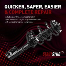 2 Pcs Front Complete Strut & Coil Spring Assembly For BMW E39 528i 535i 2011-2016