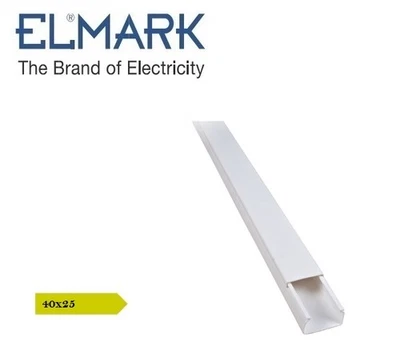 ELMARK CANALINA 40X25 BIANCO 2mt CON COPERCHIO