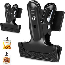 2Pcs Magnetic Clips Heavy Duty with 2'' Mouth Opening, Securely Grip Flags, Back