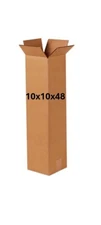10" x 10" x 48" CARDBOARD BOX -  Bundle of 20  Boxes