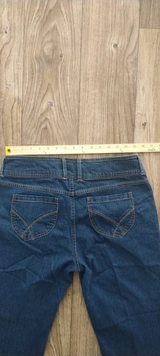 Baccini Womens 12 Dark Wash Mid Rise Flap Pocket Denim Jean Shorts JC SIZE 12P - Picture 8 of 13