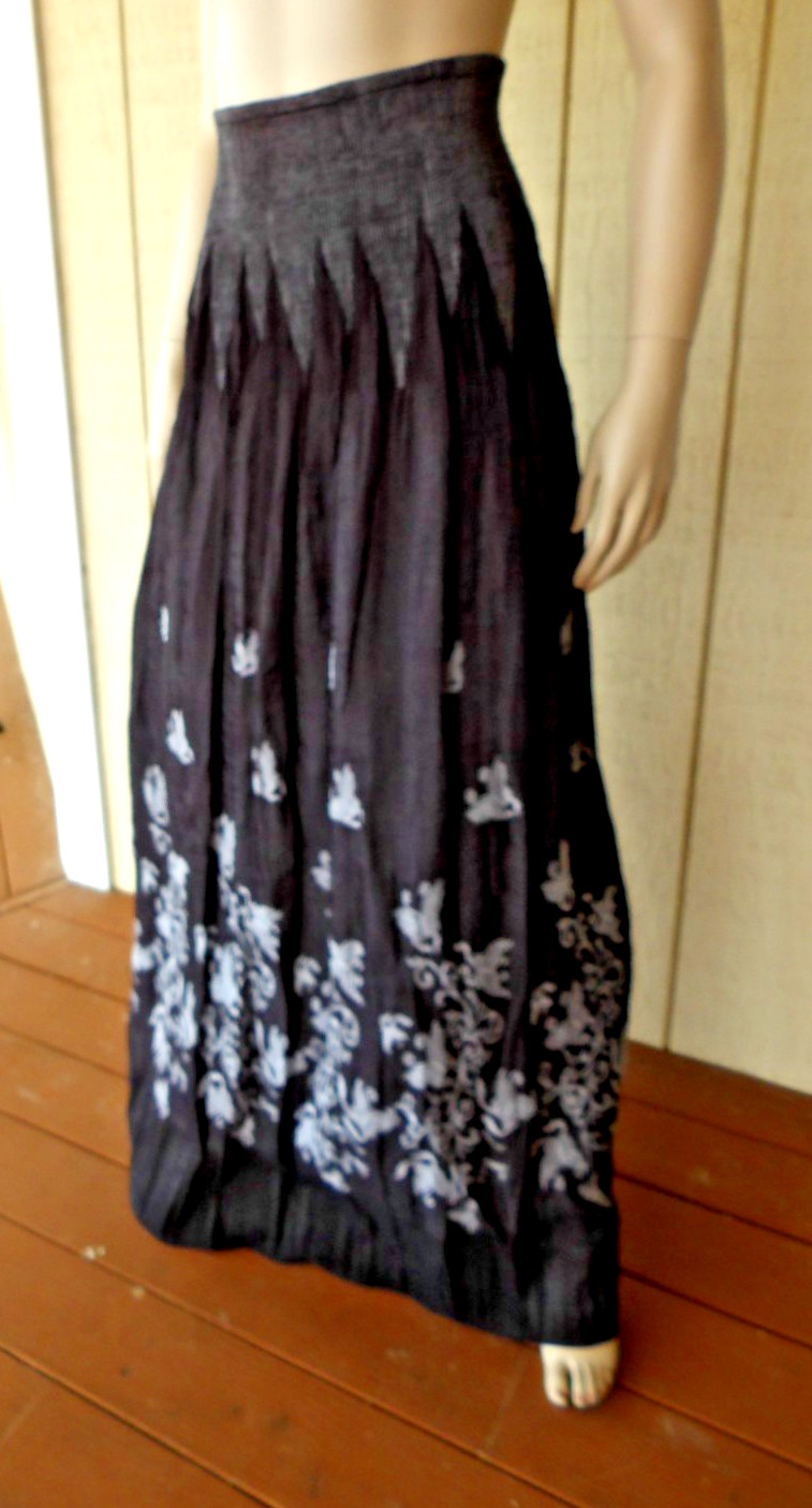 Lapis Maxi Skirt Convertible Slip Dress Bohemian One Size Fit & Flair Sundress