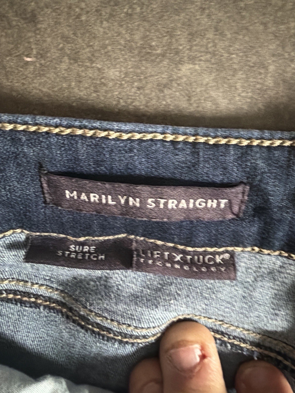 Womens Size 16 Dark Wash Lift Tuck Stretch Denim