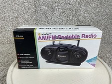 Newtech PR-410 Portable AM/FM Radio 4-AA Batteries Black