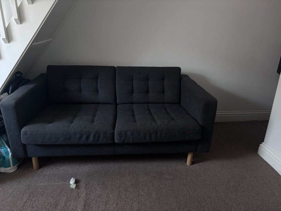 RRP:£499 IKEA LANDSKRONA GUNNARED GREY TWO SEATER SOFA | eBay UK