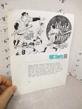 NBC TV show photo 1969 WORLD SERIES baseball Babe Ruth Willie Mays Don Larsen