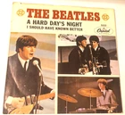 The Beatles 7" 45 record & Picture Sleeve A Hard Day's Night / I Should Have Kno