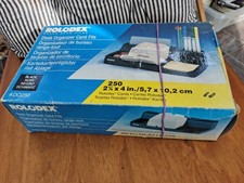 Rolodex Desk Organizer Card File DO250 With Unused Cards In Box 1996