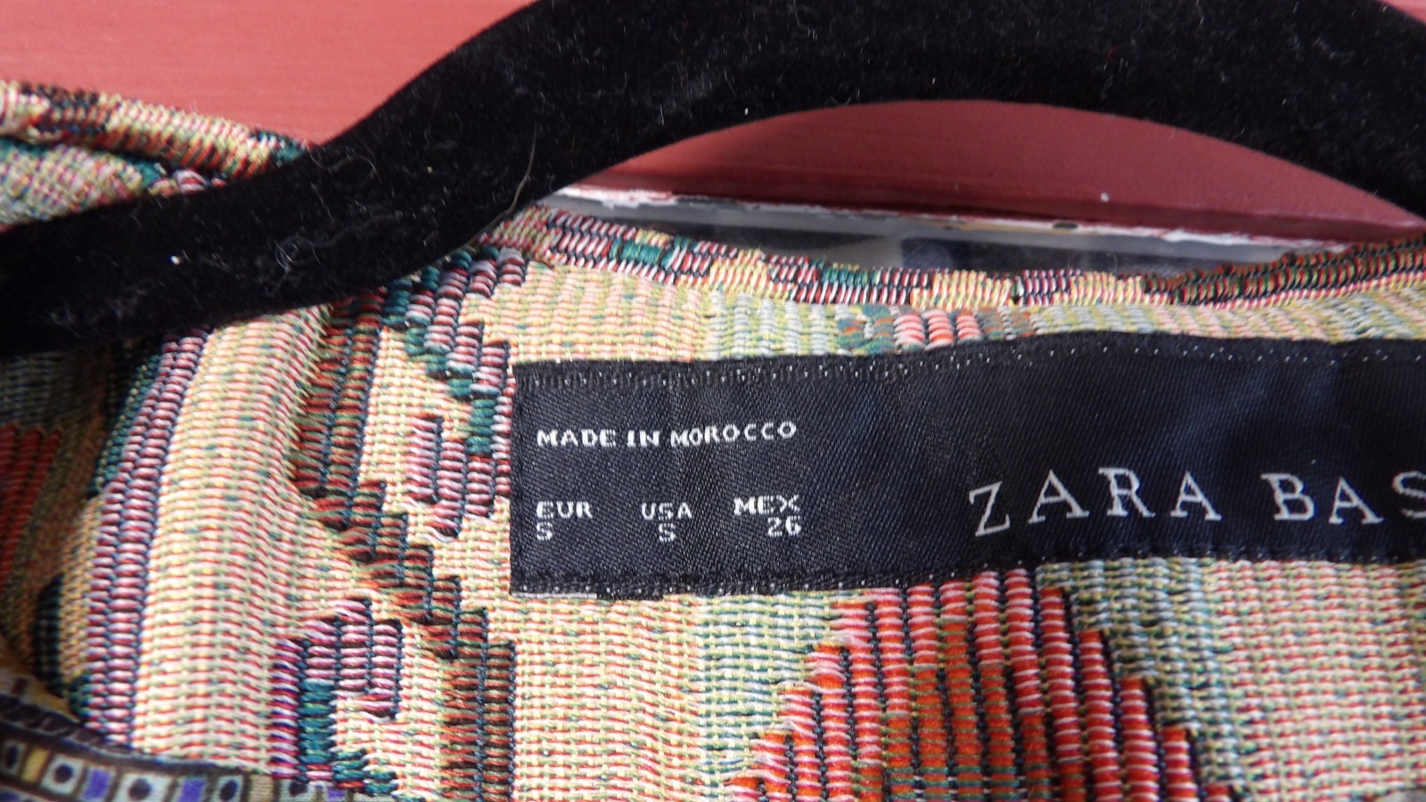 Zara Basic Multicolor Boho Geometric Print Southw… - image 5