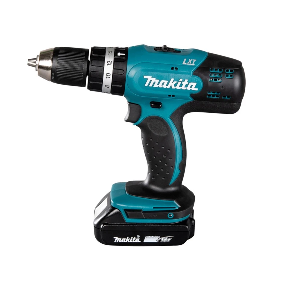Makita DHP453RFE Trapano avvitatore a percussione 18V con 2 Batterie - Immagine 2 di 4
