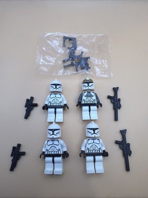 LEGO Star Wars Clone Minifigure Lot Sw0200 Clone Gunner Sw0221 Phase 1 One 4 Fig