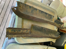 1961 1962 Cadillac Front Bumper Filler Panel Deflector Splash Apron Metal Set