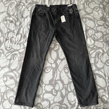 Levis 502 Taper Selvedge Denim Dark Jeans Mens Size 36X32 NEW 128
