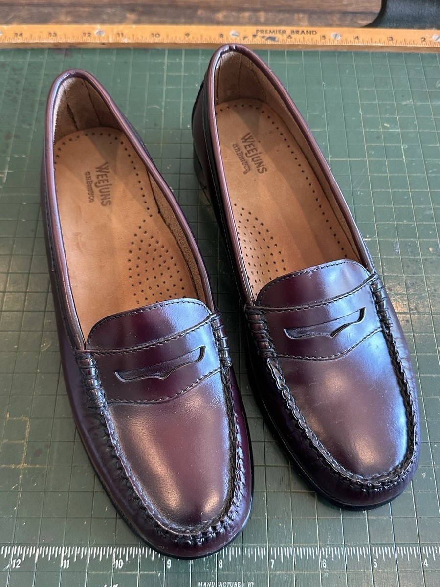 G.H. Bass & Co Weejuns Wayfarer Burgundy Leather Penny 