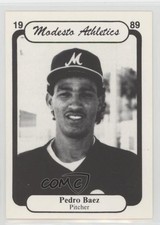 1989 Frank Chong Modesto A's Pedro Baez #8 0a2