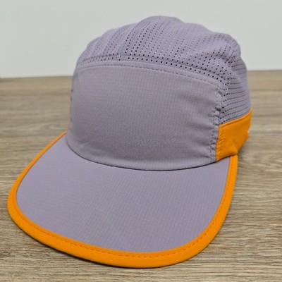 Brooks Running Hat 5 Panel Two Tone Performance Propel Mesh Frosted Lead OS Cap