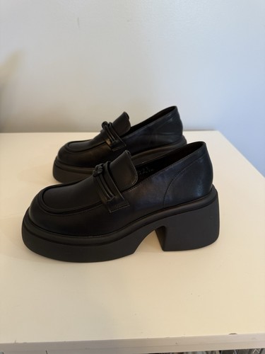 ALGF Woman’s Platform Loafers Black Size 8 - Fits Like A Size 7 “New Open Box” - Picture 4 of 18