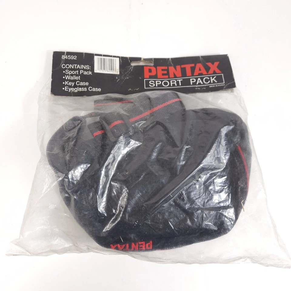 Paquete deportivo Pentax de colección con estuche para llaves billetera estuche para gafas nuevo sellado 84592 Foto 2 de 2