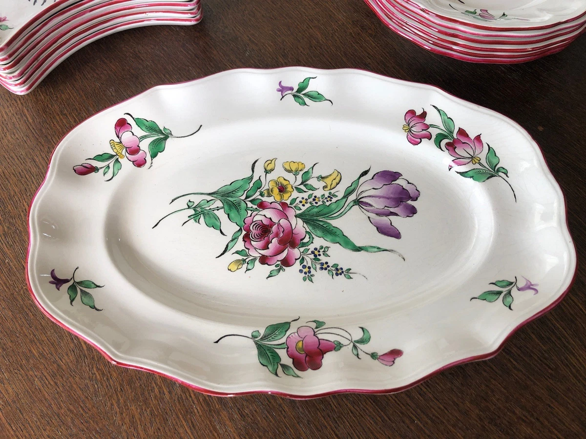 Set de 6 assiettes à dessert KG Lunéville – modèle Réverbère - Arts de la table
