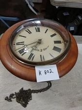 GERMAN WAG ON THE WALL CLOCK WITH GLASS INCOMPLETE