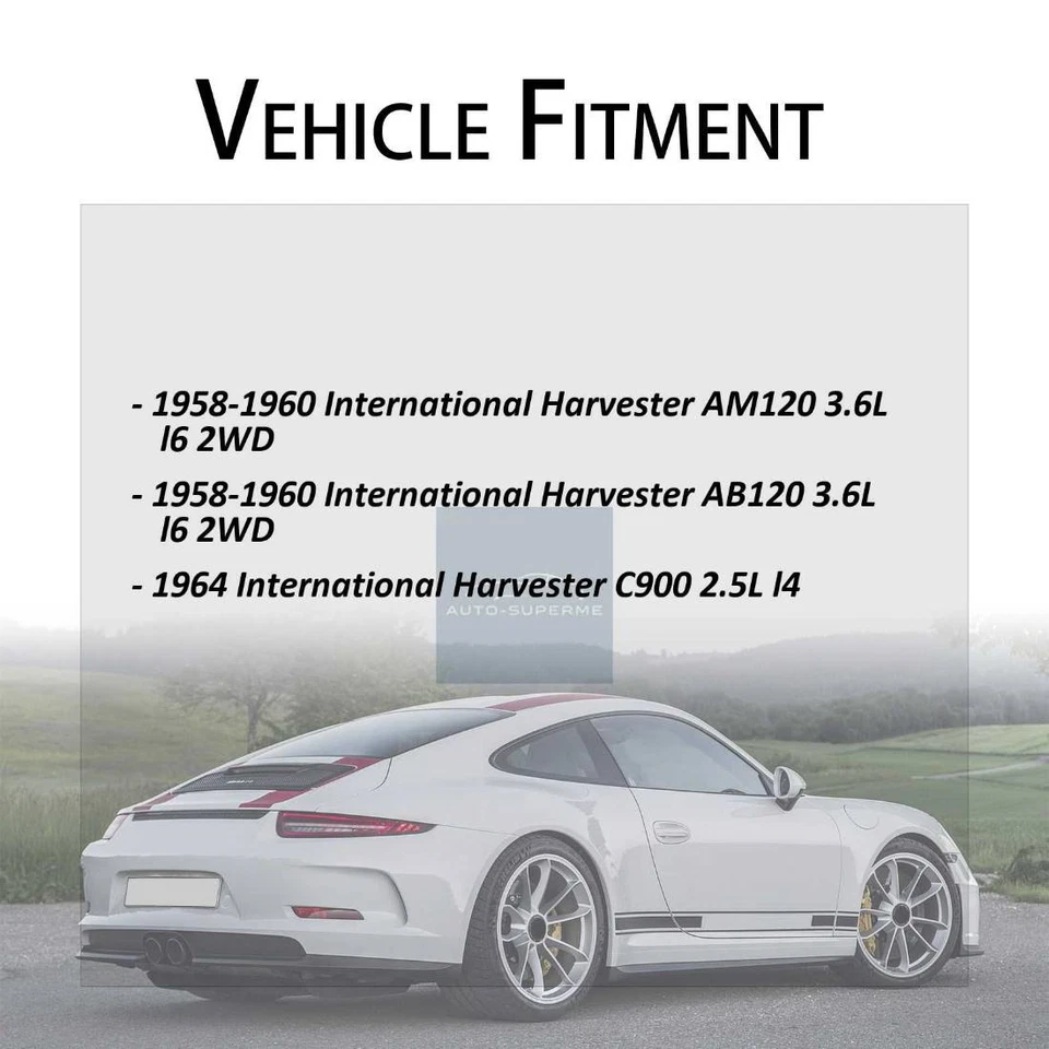 Para International Harvester C900 1964 Primera parada 4x línea de manguera de freno delantero trasero Foto 2 de 4