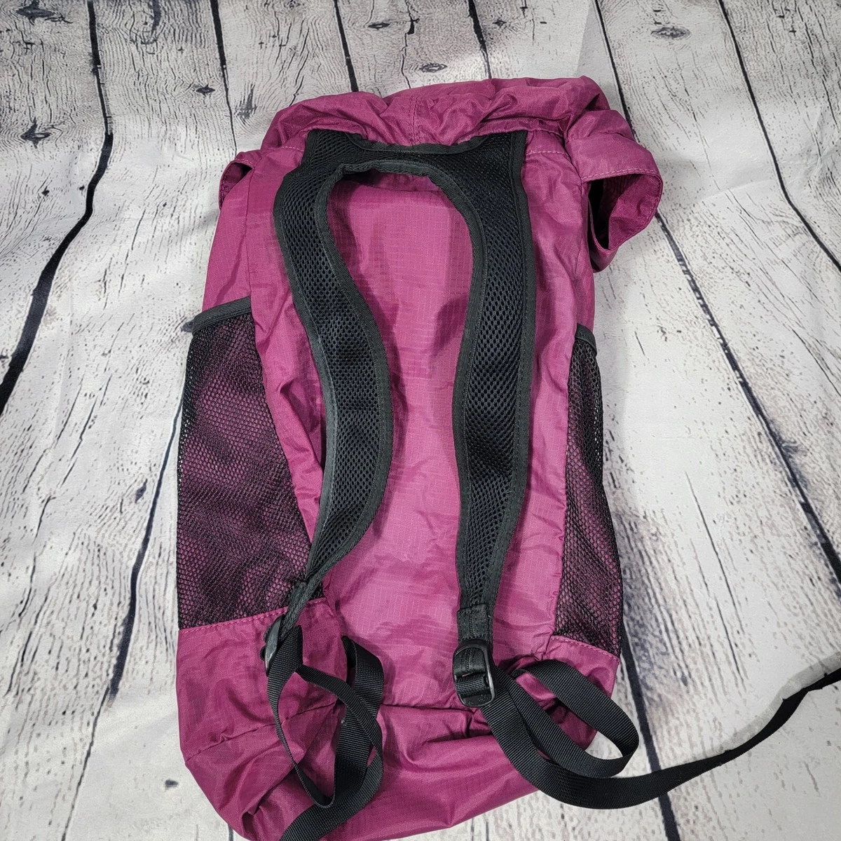REI Foldable/Packable Day Backpack 18x12x6 Purple And Black | eBay