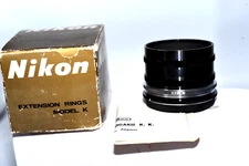 Nikon K1 K2 K3 K4 K5 Extension Tube Rings K Ring Set. "ALMOST UNUSED IN BOX".