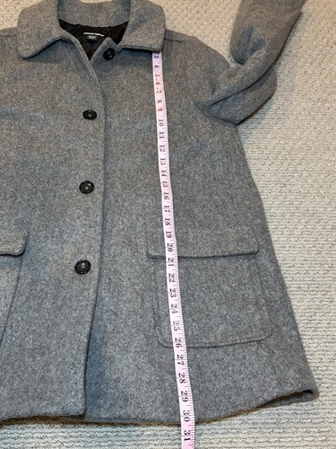 American Apparel Wool Audrey Grey Coat Size M - Picture 11 of 12