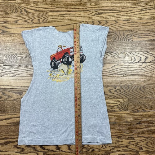 Vintage 80s Busch Beer Chevy Monster Truck T-Shirt Men’s Size Medium USA Made - Picture 3 of 5