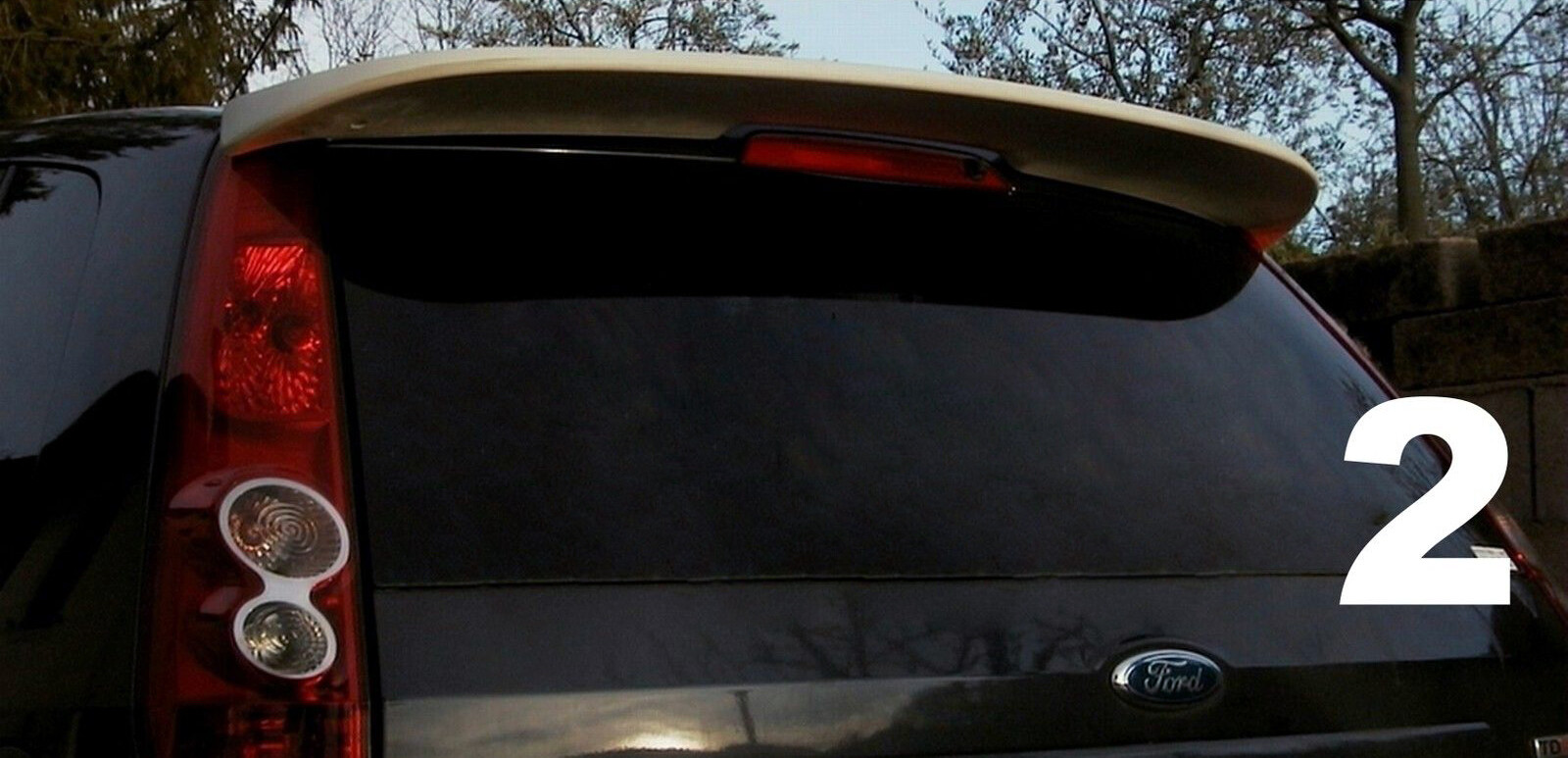 Aileron Ford Fiesta V 5 portes becquet de toit apprêté 2002-2008 V1