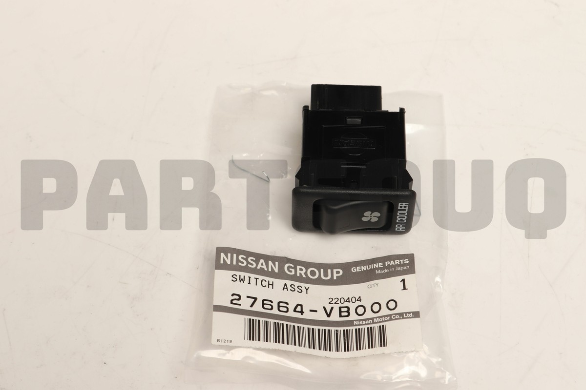 27664VB000 Genuine Nissan SWITCH ASSY-REAR AIR CONDITIONER