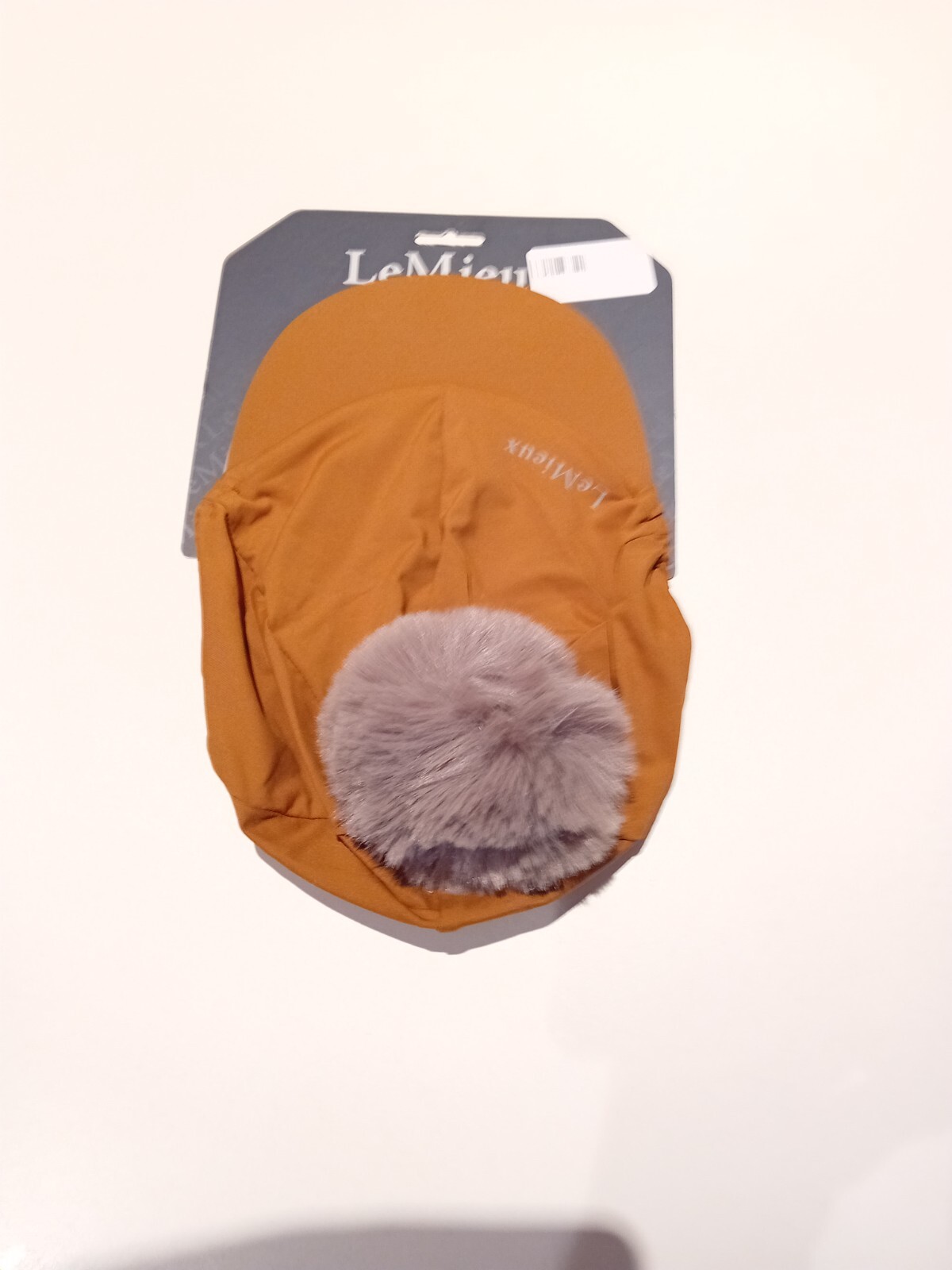 Le Mieux Pippa hat silk colour ginger pom pom riding hat cover one size