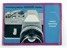 197478 Mamiya/Sekor 1000 DTL Series Genuine Original User Instruction Manual