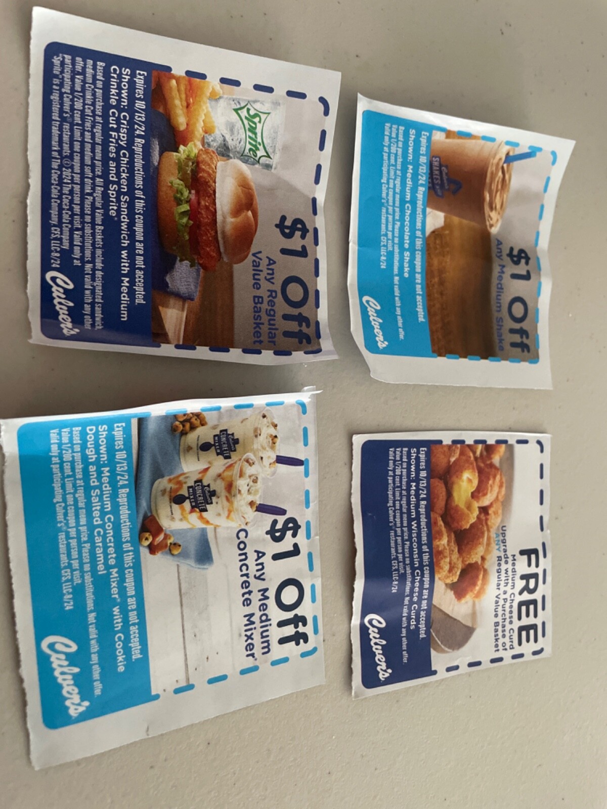 Culver’s Restaurant Coupons eBay
