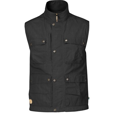 Fjäll Räven Reporter Lite Vest Men  dark grey  Herrenweste aus G-1000 Lite