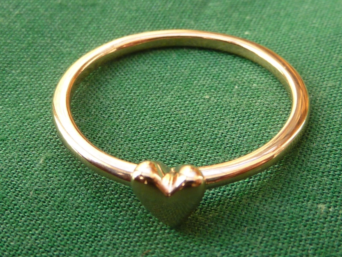 PANDORA ALE MET 56 14CT ROSE GOLD PLATED FREEHAND HEART RING