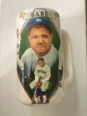 BABE RUTH NEW YORK YANKEES - 1985 HACKETT AMERICAN CERAMIC MUG 447/5000 ...