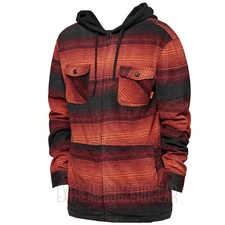 THIRTYTWO thirty-two Mens 2018 - Filter Polar Fleece Zip Hoodie - Oxblood