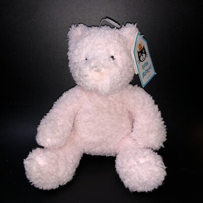 Little Jellycat ''bebe rosa Bär Rassel'' selten weich rosa Plüschtier Teddy JELLY1565
