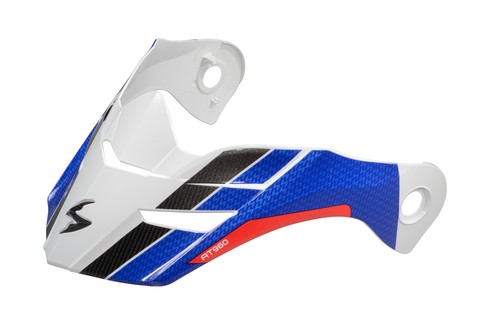 Visera Exo At960 Peak Hicks blanco/azul